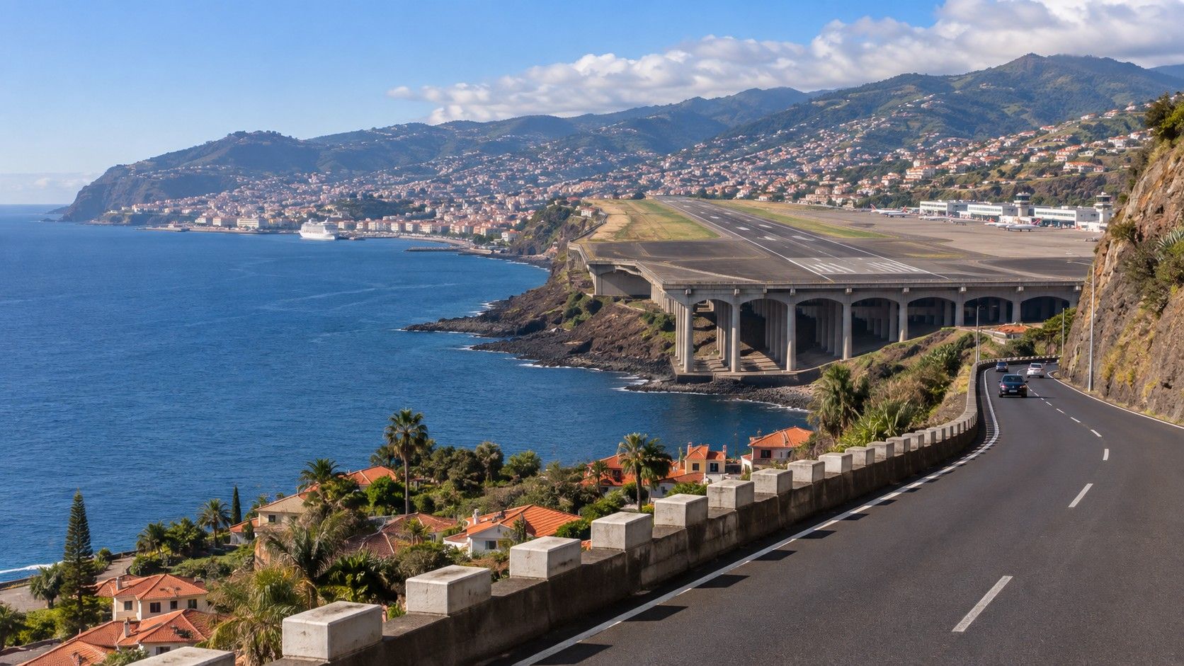 Arrivals outside Madeira Airport