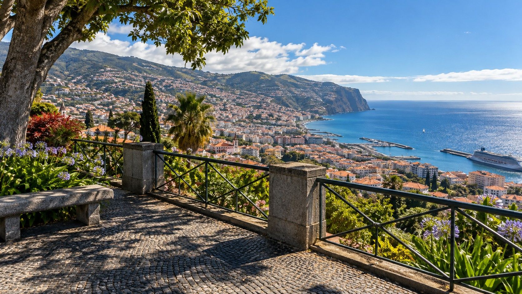 Road above the Madeira coast